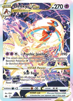 Deoxys VSTAR, Crown Zenith Galarian Gallery, no. GG46