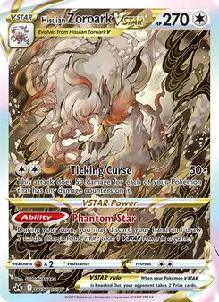 Hisuian Zoroark VSTAR, Crown Zenith Galarian Gallery, no. GG56