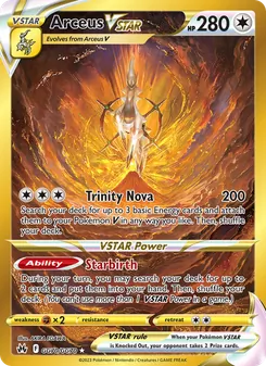 Arceus VSTAR, Crown Zenith Galarian Gallery, no. GG70