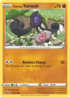 Galarian Yamask, Rebel Clash, no. 101