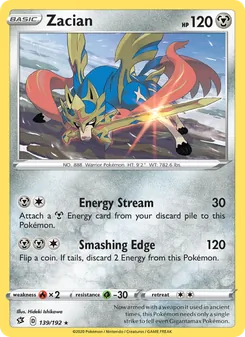 Zacian, Rebel Clash, no. 139