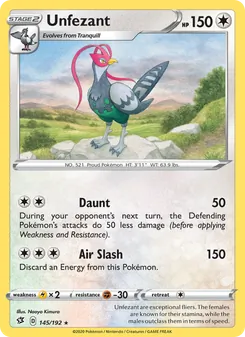 Unfezant, Rebel Clash, no. 145