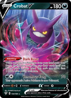 Crobat V, Darkness Ablaze, no. 104