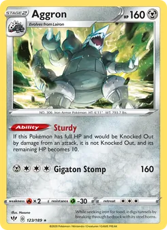 Aggron, Darkness Ablaze, no. 123