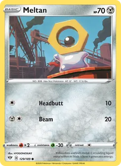 Meltan, Darkness Ablaze, no. 129