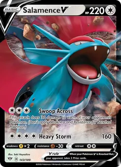 Salamence V, Darkness Ablaze, no. 143