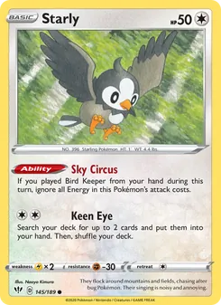 Starly, Darkness Ablaze, no. 145