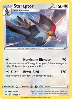 Staraptor, Darkness Ablaze, no. 147