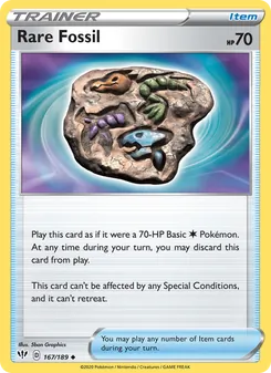Rare Fossil, Darkness Ablaze, no. 167