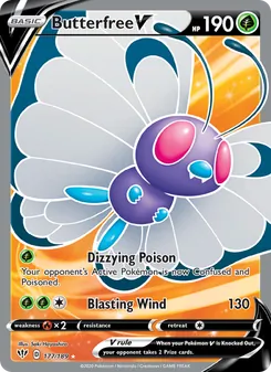 Butterfree V, Darkness Ablaze, no. 177