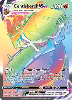 Centiskorch VMAX, Darkness Ablaze, no. 191