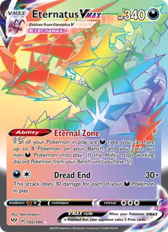 Eternatus VMAX, Darkness Ablaze, no. 192
