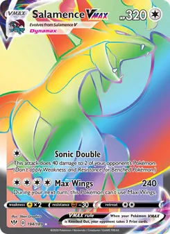 Salamence VMAX, Darkness Ablaze, no. 194