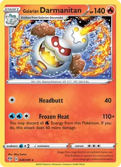 Galarian Darmanitan, Darkness Ablaze, no. 28
