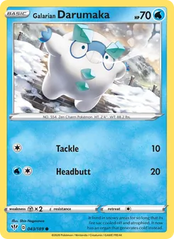 Galarian Darumaka, Darkness Ablaze, no. 43