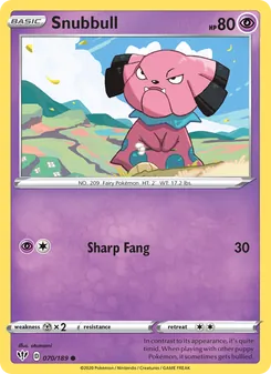Snubbull, Darkness Ablaze, no. 70
