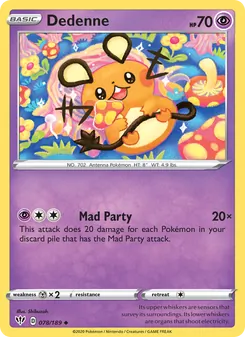 Dedenne, Darkness Ablaze, no. 78