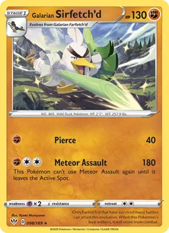 Galarian Sirfetch'd, Darkness Ablaze, no. 98