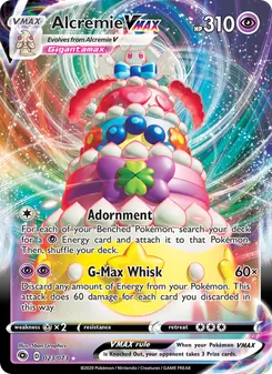 Alcremie VMAX, Champion's Path, no. 23