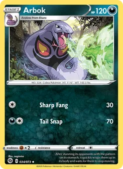Arbok, Champion's Path, no. 34