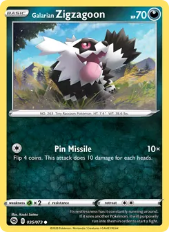 Galarian Zigzagoon, Champion's Path, no. 35