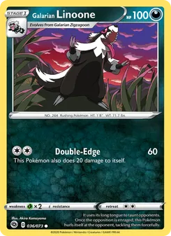 Galarian Linoone, Champion's Path, no. 36