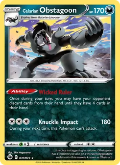 Galarian Obstagoon, Champion's Path, no. 37