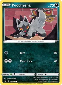 Poochyena, Vivid Voltage, no. 103