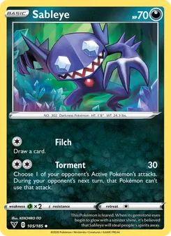 Sableye, Vivid Voltage, no. 105