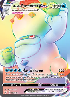 Galarian Darmanitan VMAX, Vivid Voltage, no. 187