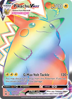 Pikachu VMAX, Vivid Voltage, no. 188