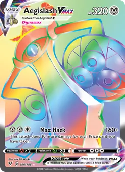 Aegislash VMAX, Vivid Voltage, no. 190