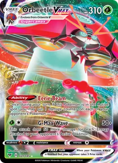 Orbeetle VMAX, Vivid Voltage, no. 21