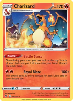 Charizard, Vivid Voltage, no. 25