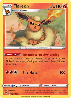 Flareon, Vivid Voltage, no. 26