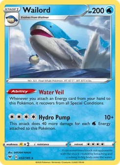Wailord, Vivid Voltage, no. 32
