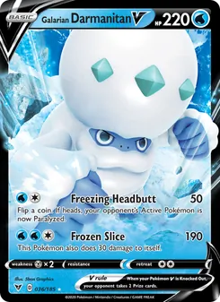 Galarian Darmanitan V, Vivid Voltage, no. 36