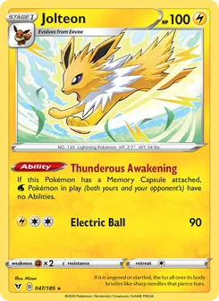 Jolteon, Vivid Voltage, no. 47
