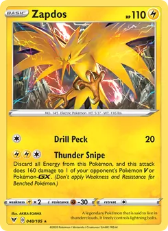 Zapdos, Vivid Voltage, no. 48