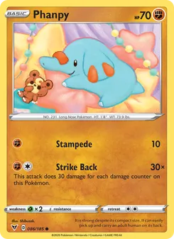 Phanpy, Vivid Voltage, no. 86