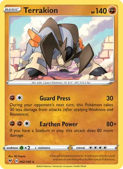Terrakion, Vivid Voltage, no. 92
