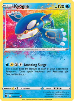 Kyogre, Shining Fates, no. 21