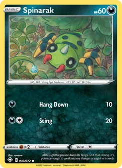 Spinarak, Shining Fates, no. 43