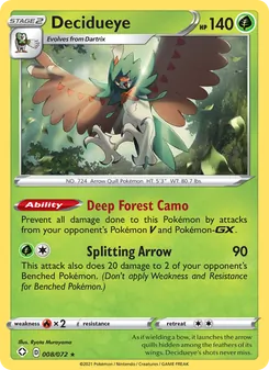 Decidueye, Shining Fates, no. 8