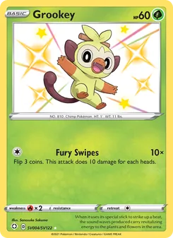 Grookey, Shining Fates Shiny Vault, no. SV004