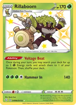 Rillaboom, Shining Fates Shiny Vault, no. SV006