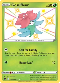 Gossifleur, Shining Fates Shiny Vault, no. SV010