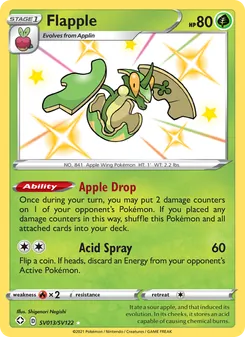 Flapple, Shining Fates Shiny Vault, no. SV013