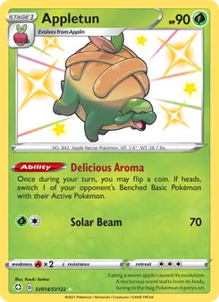 Appletun, Shining Fates Shiny Vault, no. SV014