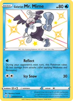 Galarian Mr. Mime, Shining Fates Shiny Vault, no. SV020